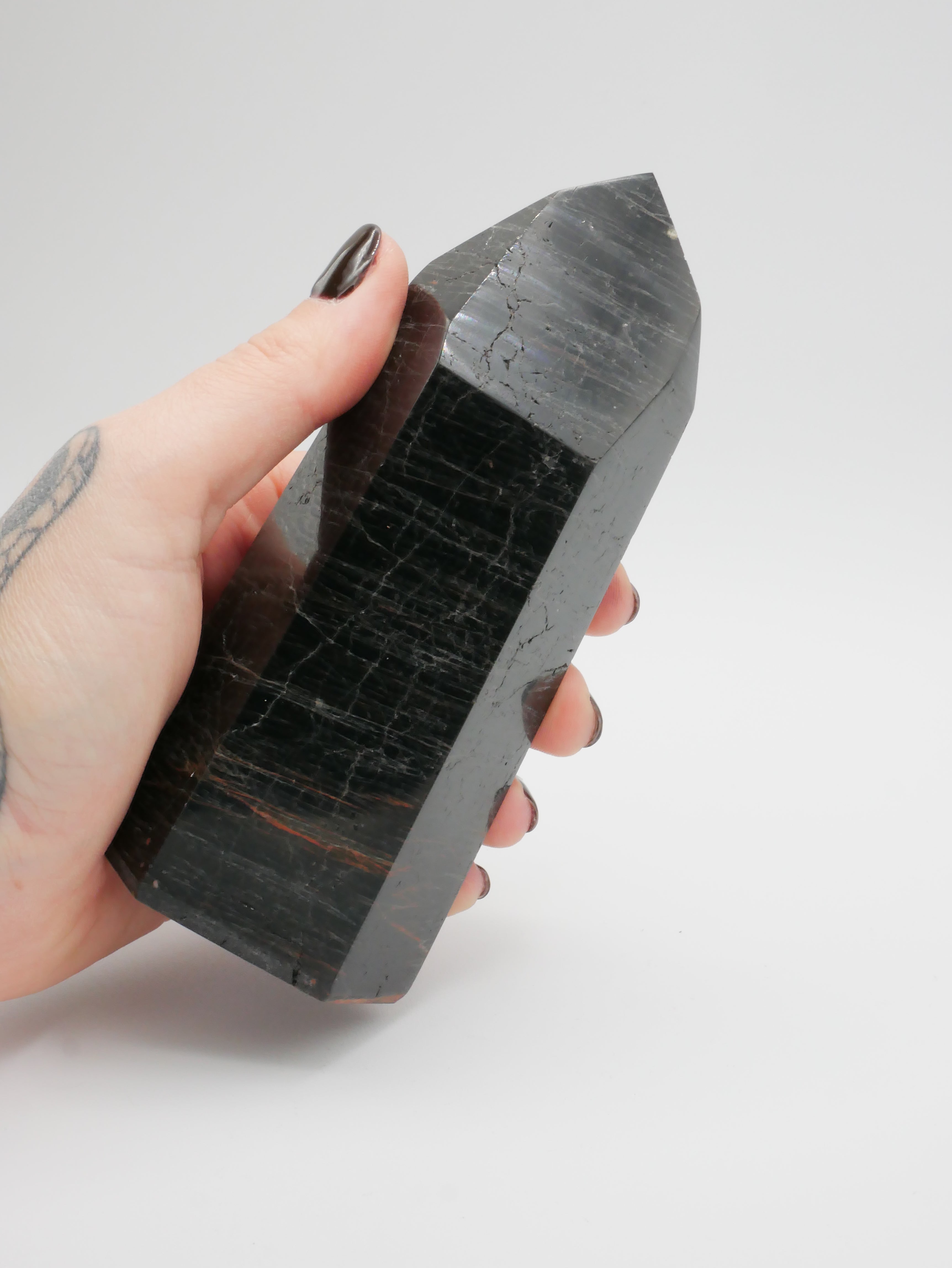 Schwarzer Turmalin (Schörl) Spitze XL - Einzelstück