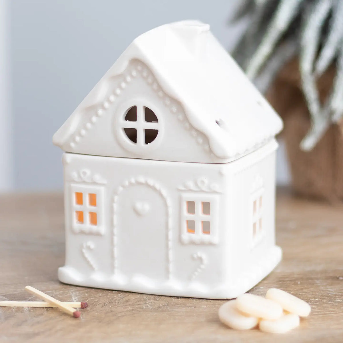 Duftlampe "Lebkuchenhaus" – Aromalampe für Duftöl & Duftwachs