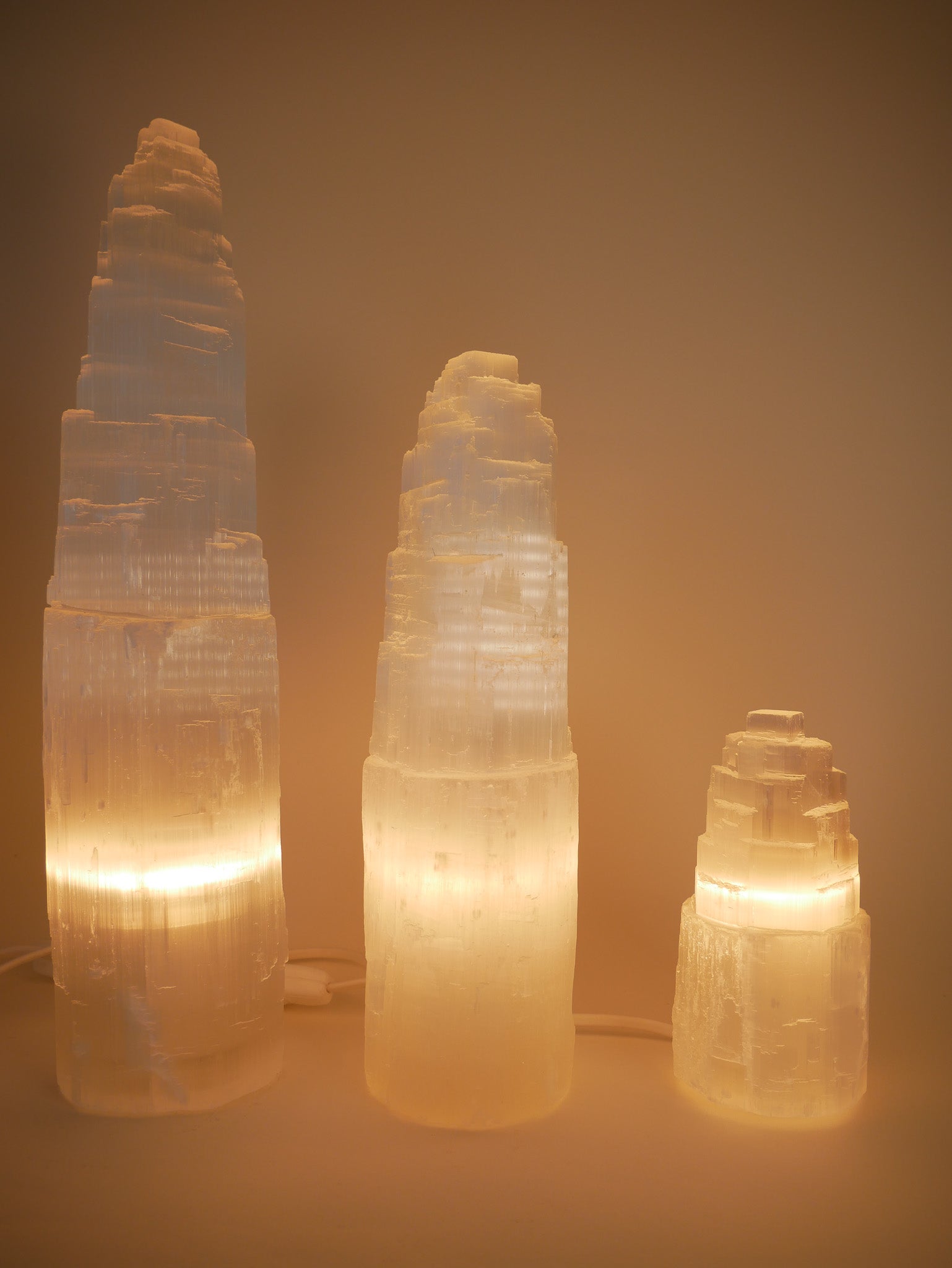 Selenit Lampe Klein
