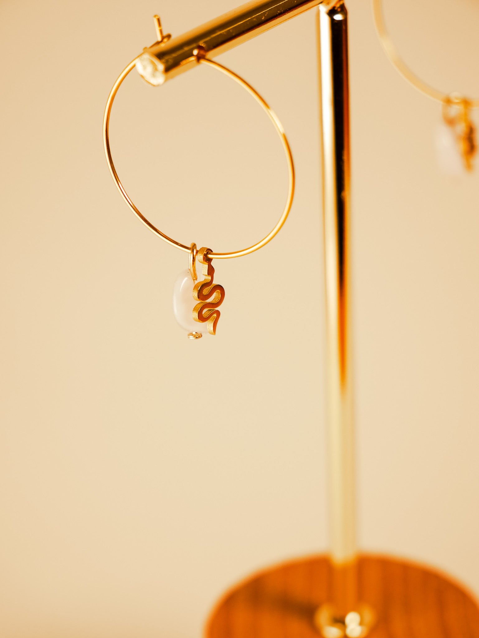 Chalcedon Gold Ohrringe