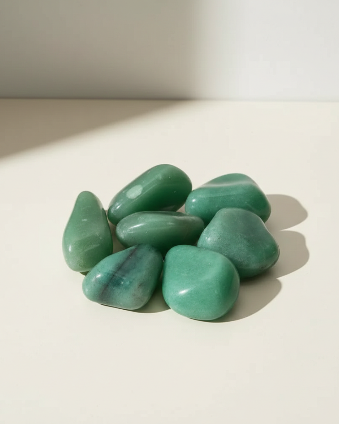 Grüner Aventurin Trommelstein