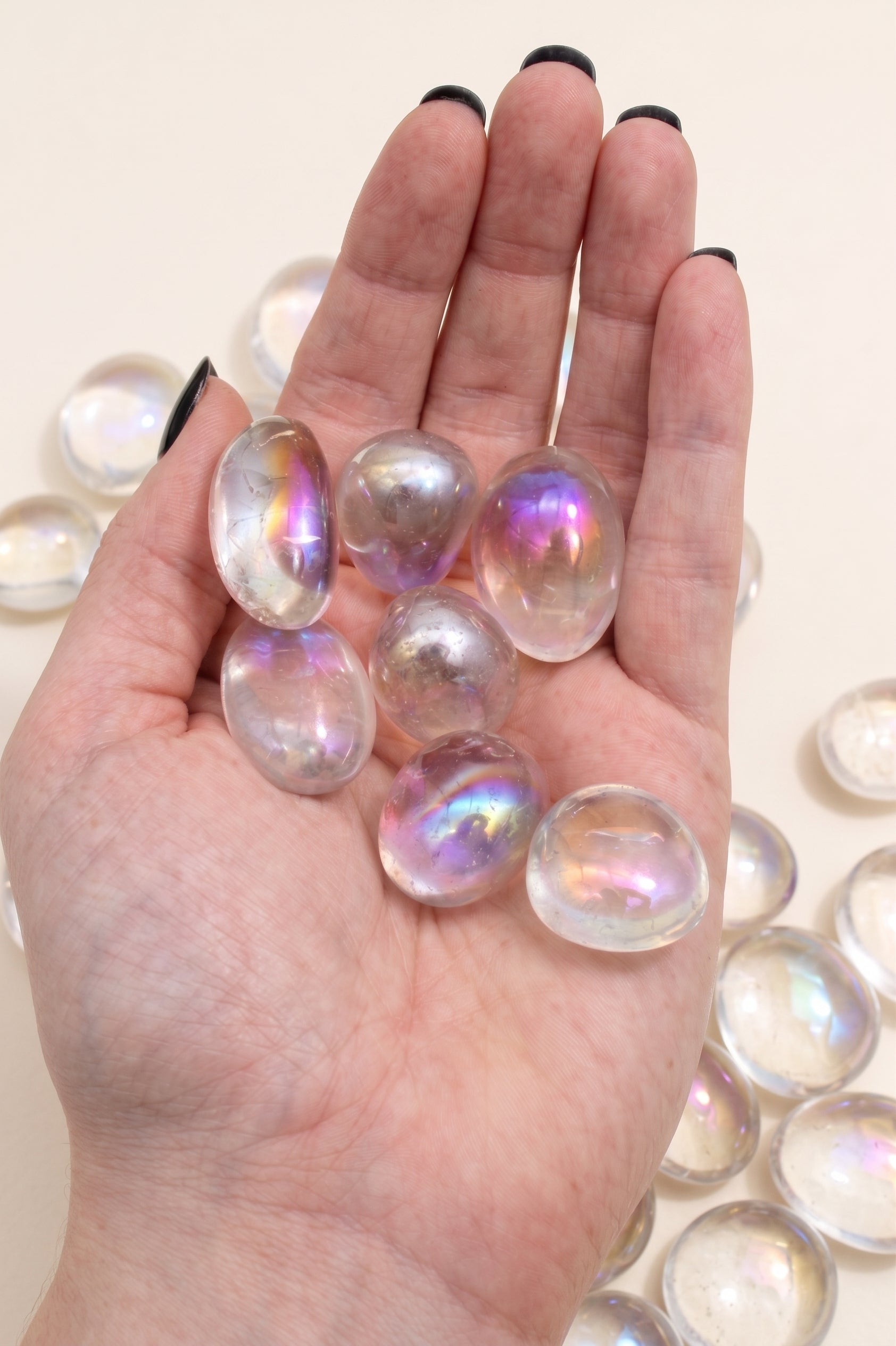 Angel Aura Trommelstein handpoliert