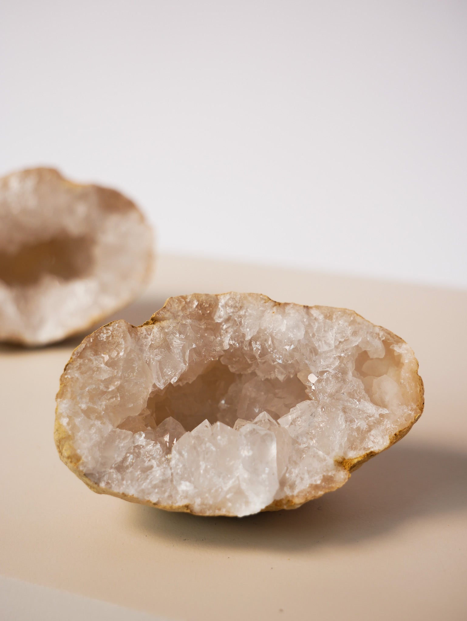 Glücksgeode Bergkristall klein