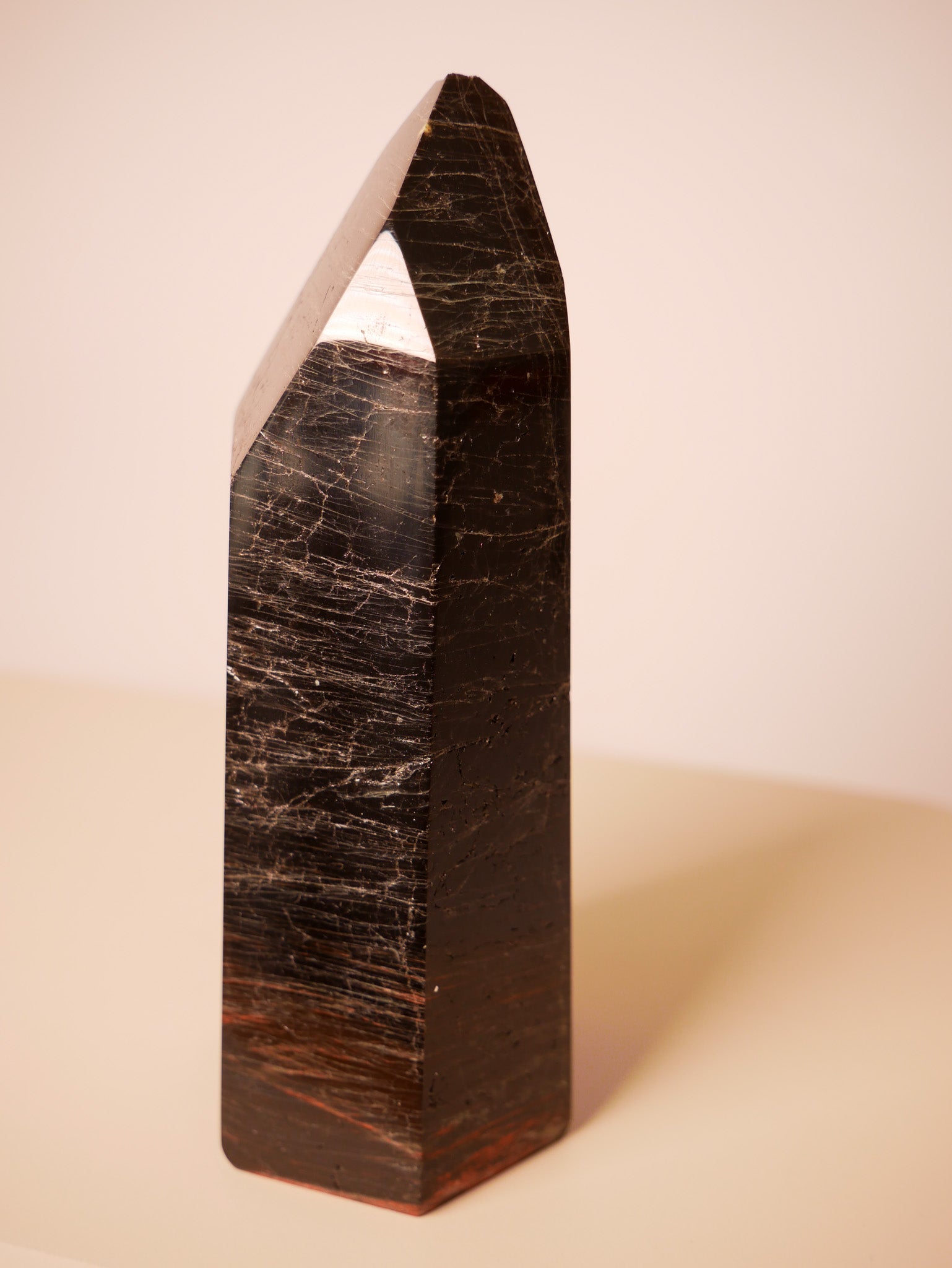 Schwarzer Turmalin (Schörl) Spitze XL - Einzelstück