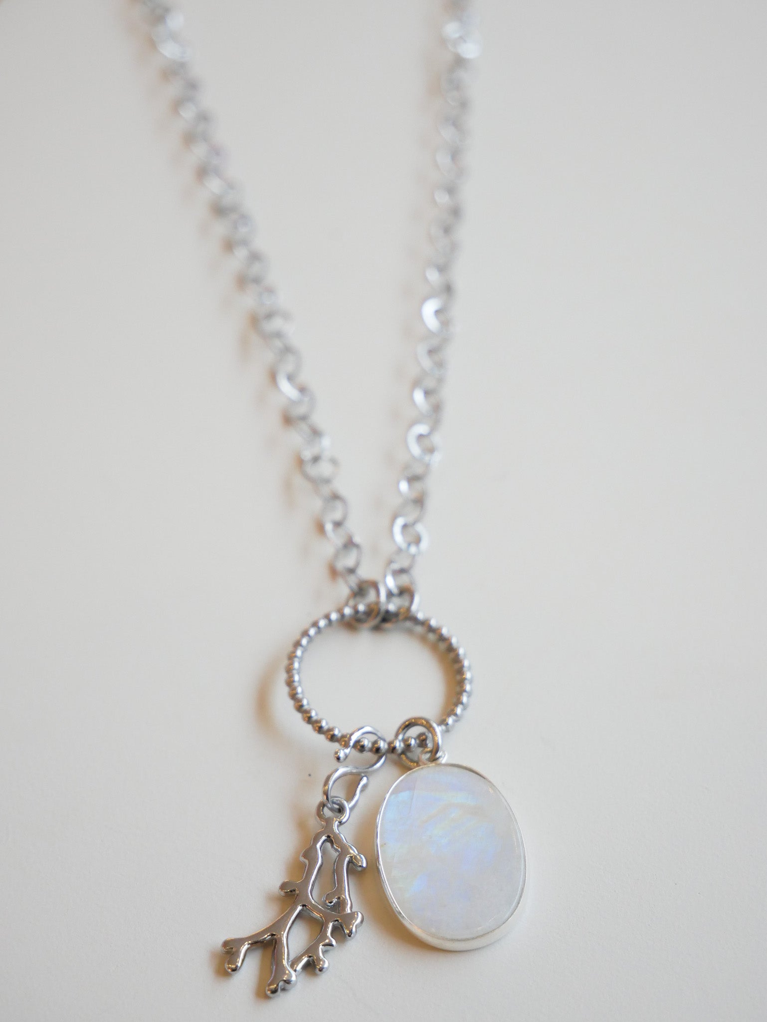 Zarte Kette Mondstein