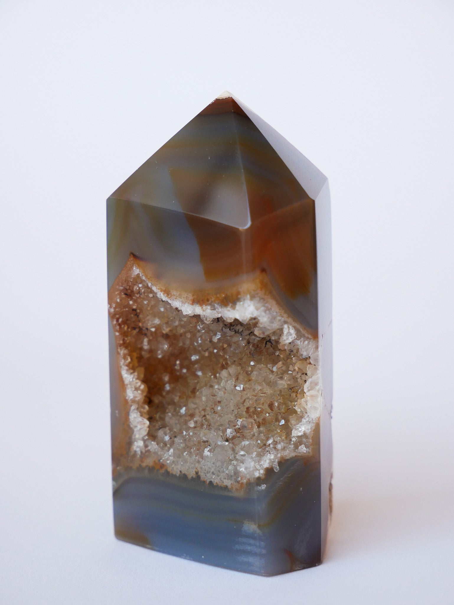Druzy Achat Tower
