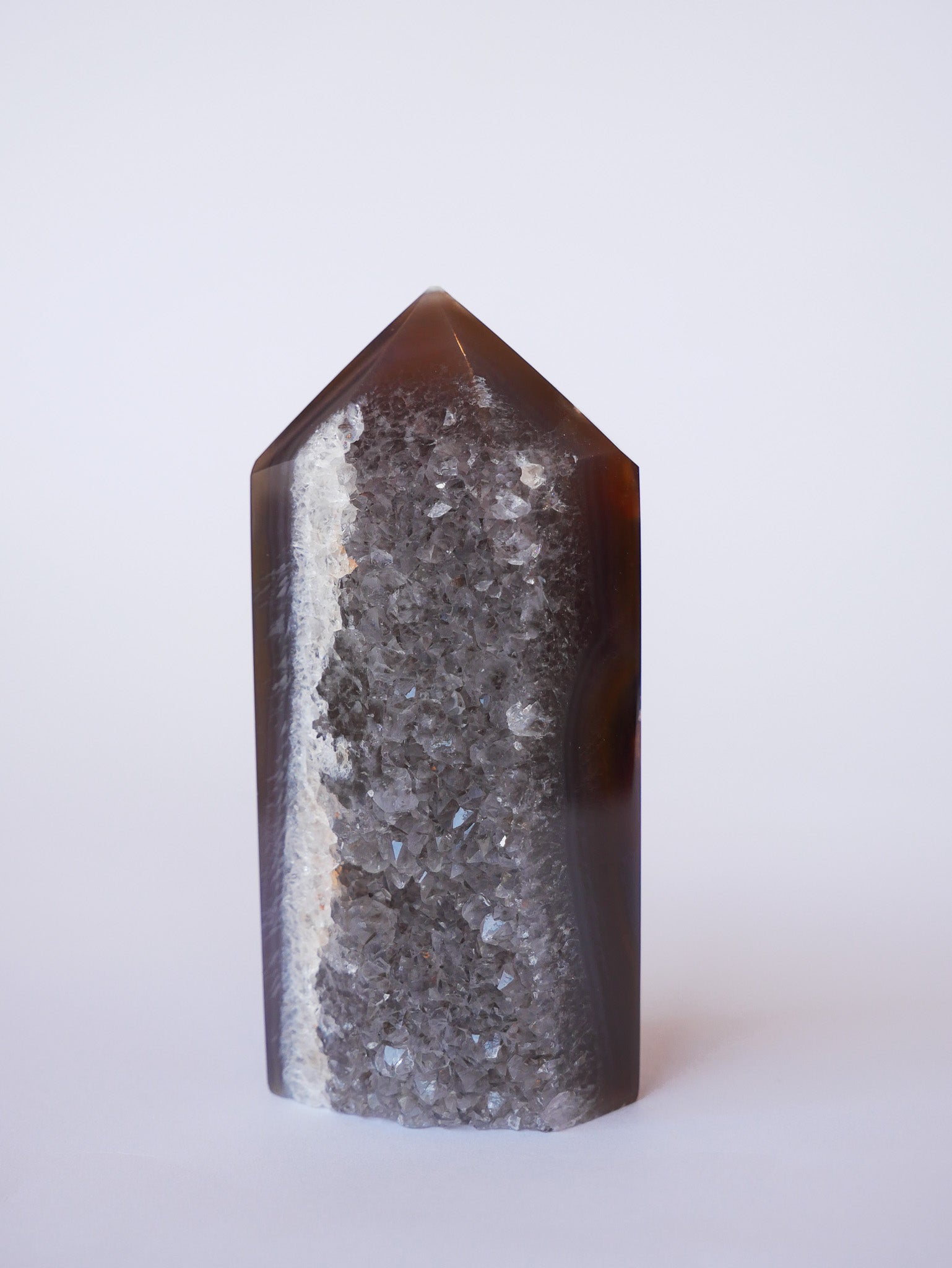 Druzy Achat Tower