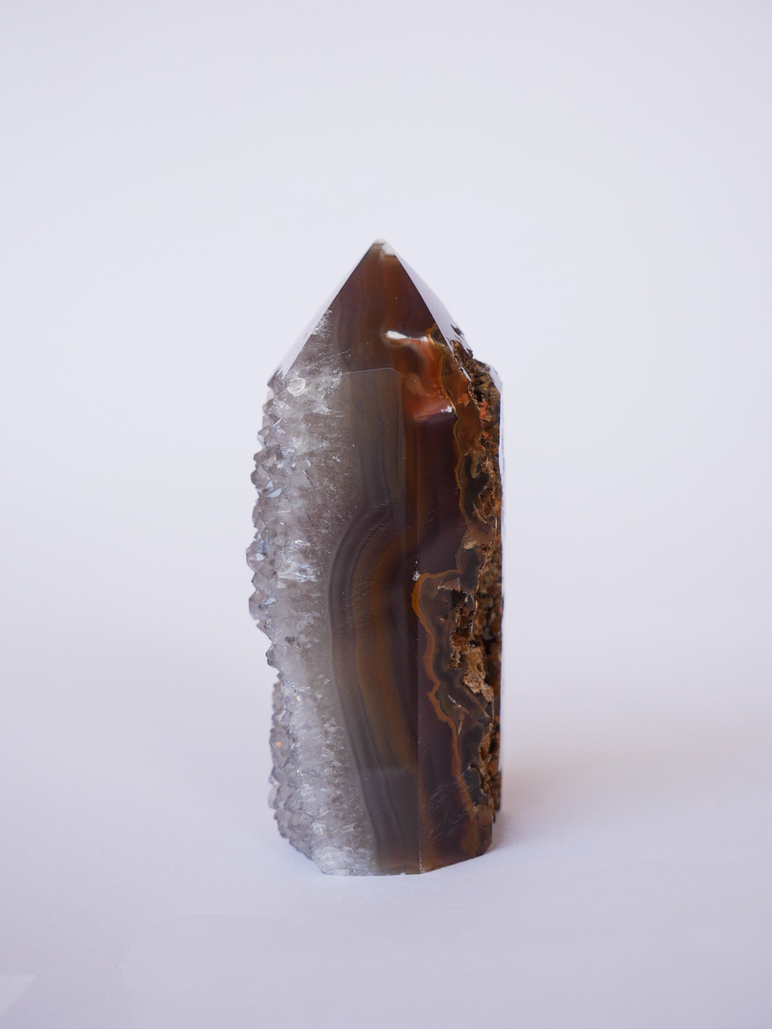 Druzy Achat Tower