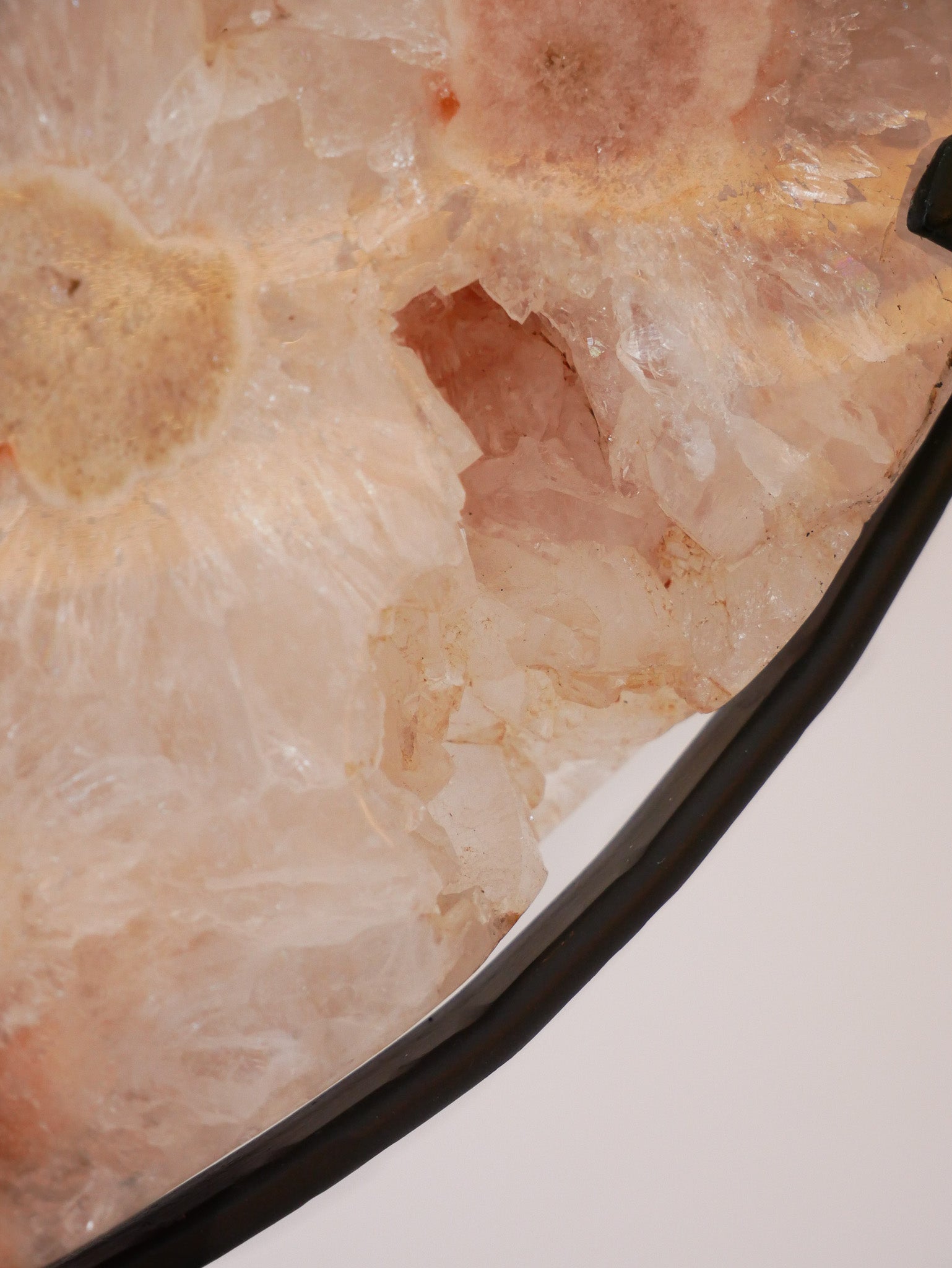 XXL Halbmond rosa Amethyst