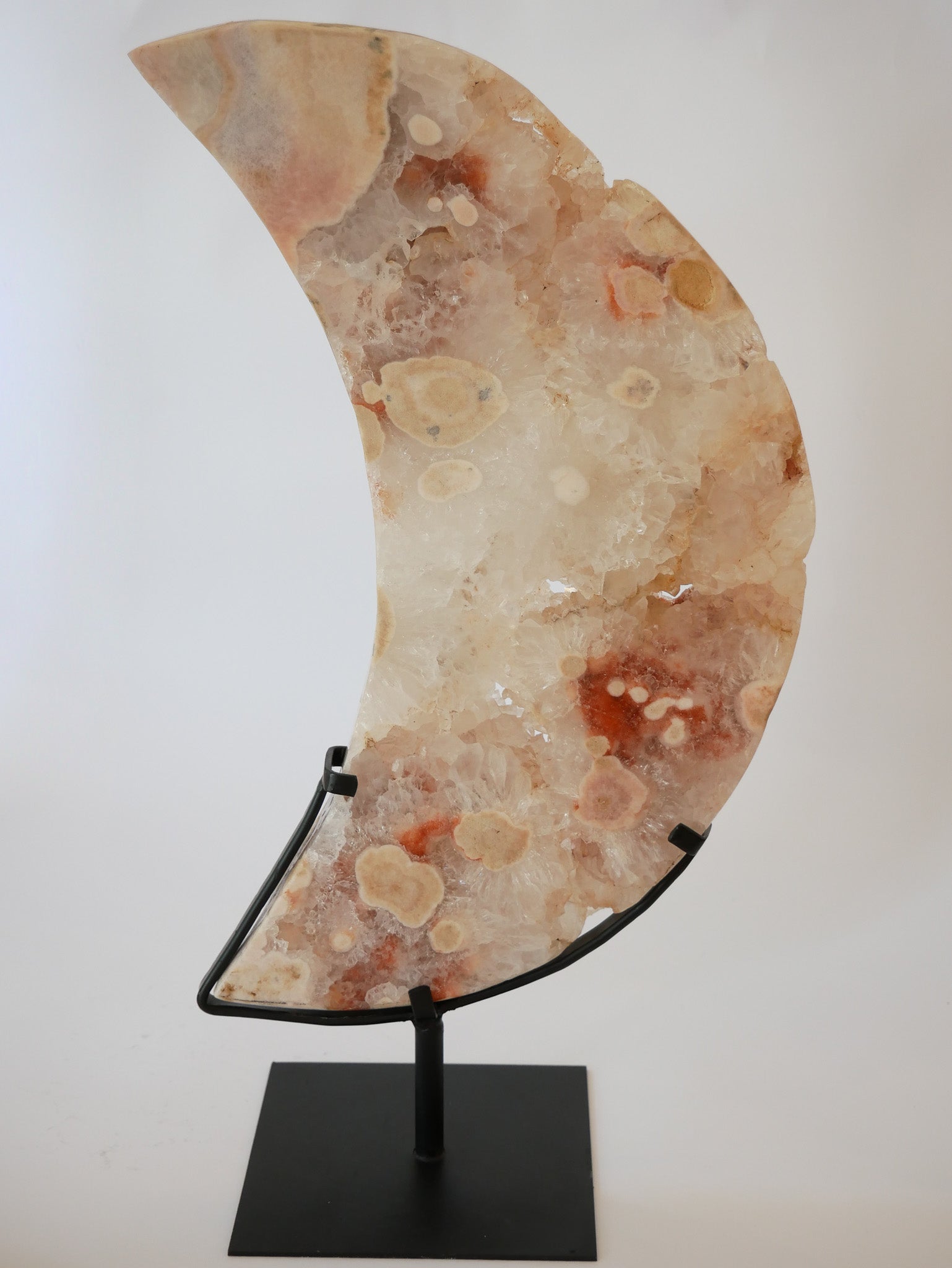 XXL Halbmond rosa Amethyst