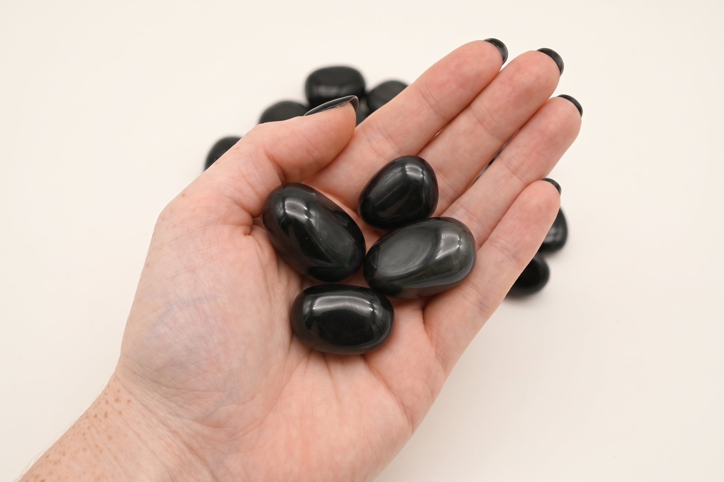 Regenbogen Obsidian Trommelsteine