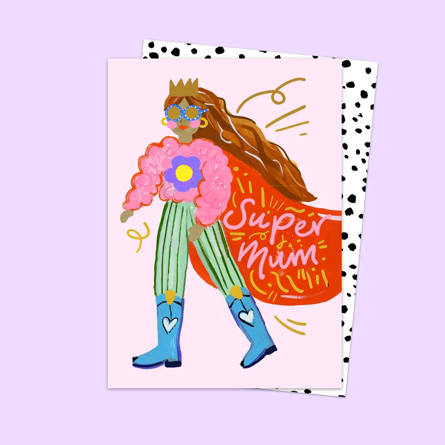 "Super Mom" Grußkarte