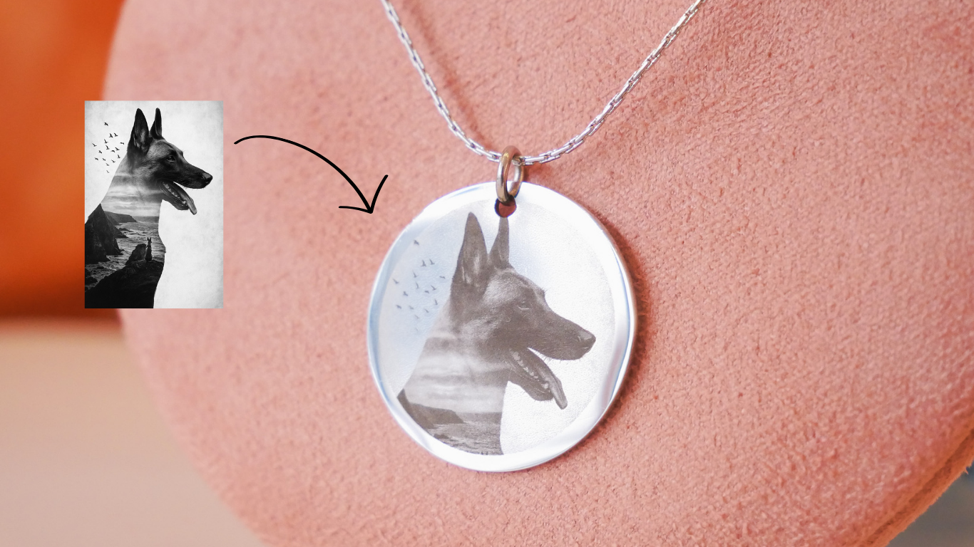 Halskette mit Gravur groß