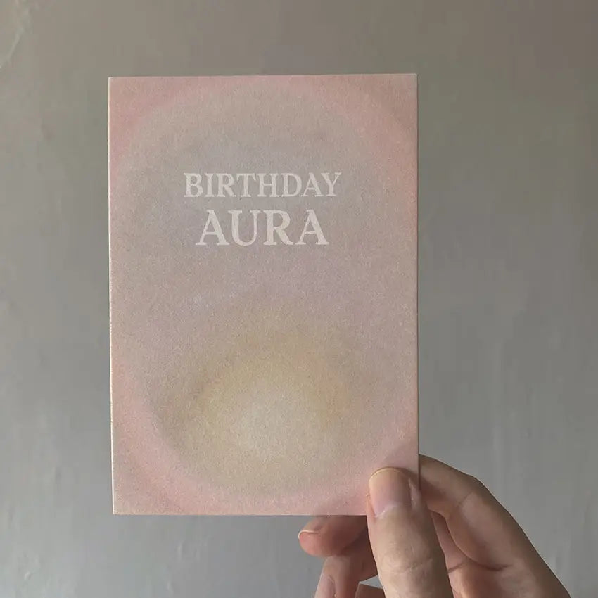 "Birthday Aura" Karte