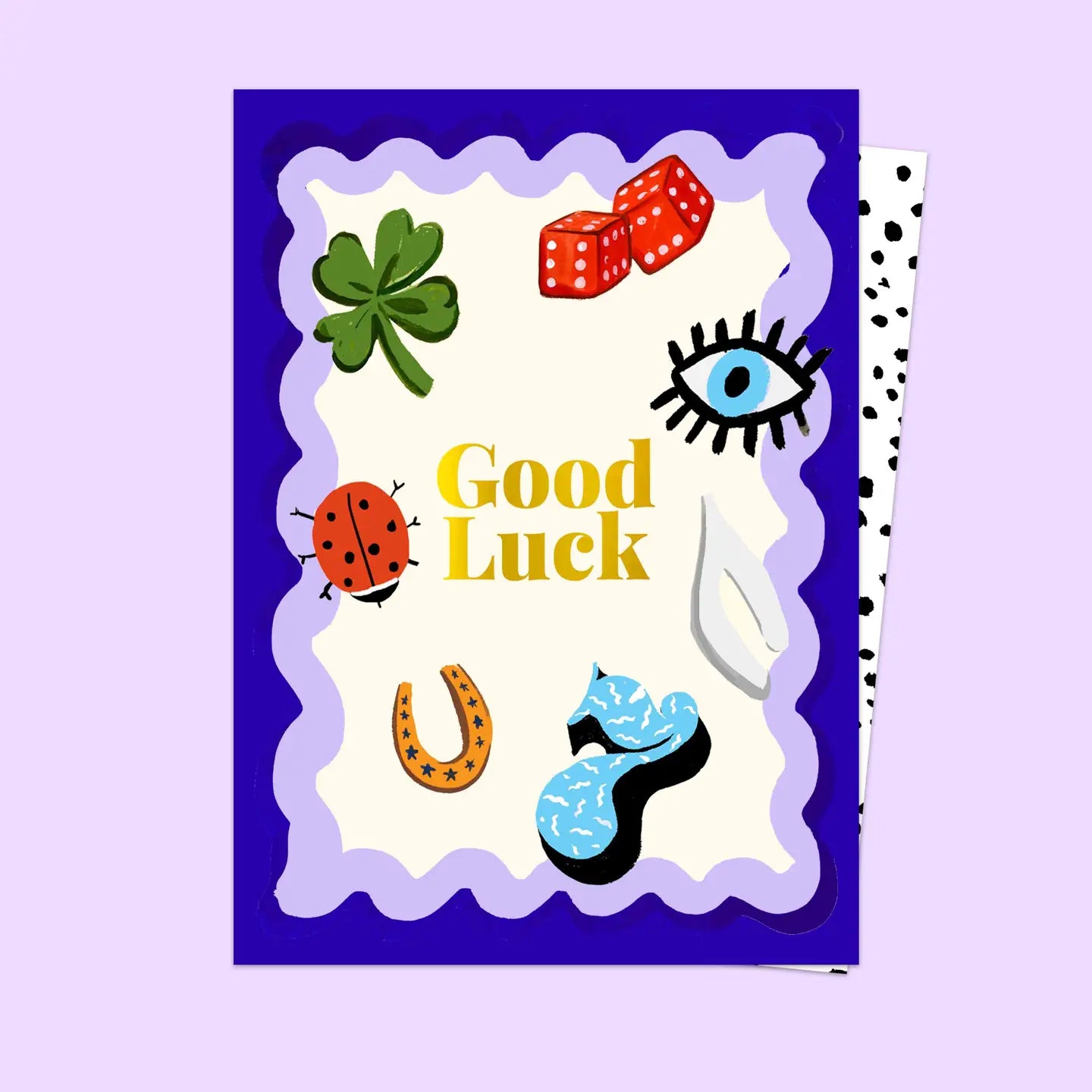 "Good Luck" Grußkarte