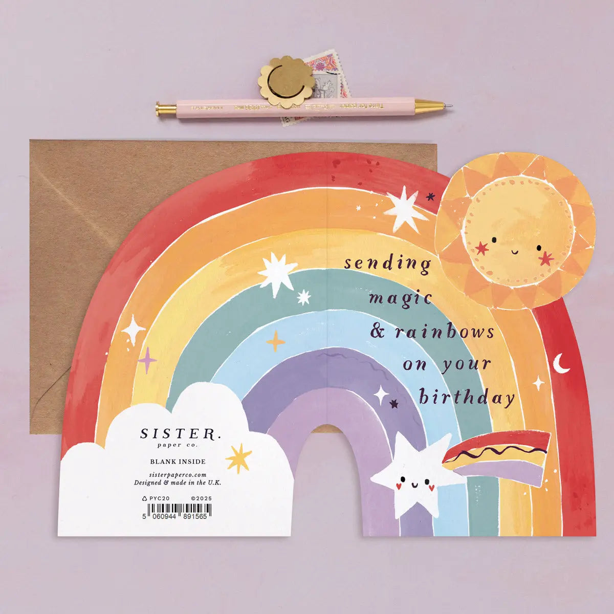 Regenbogen Geburtstagskarte