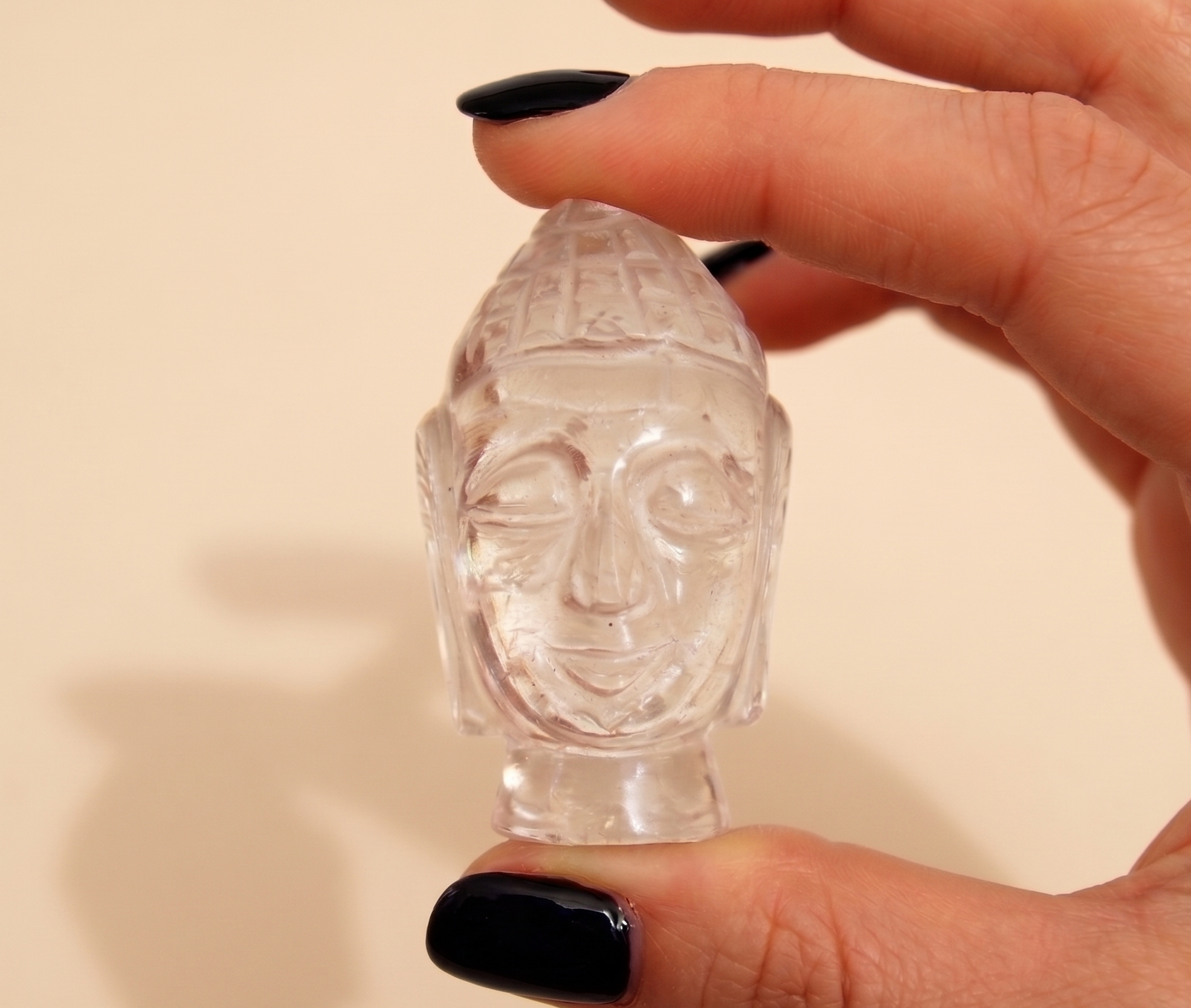 Bergkristall Buddhakopf