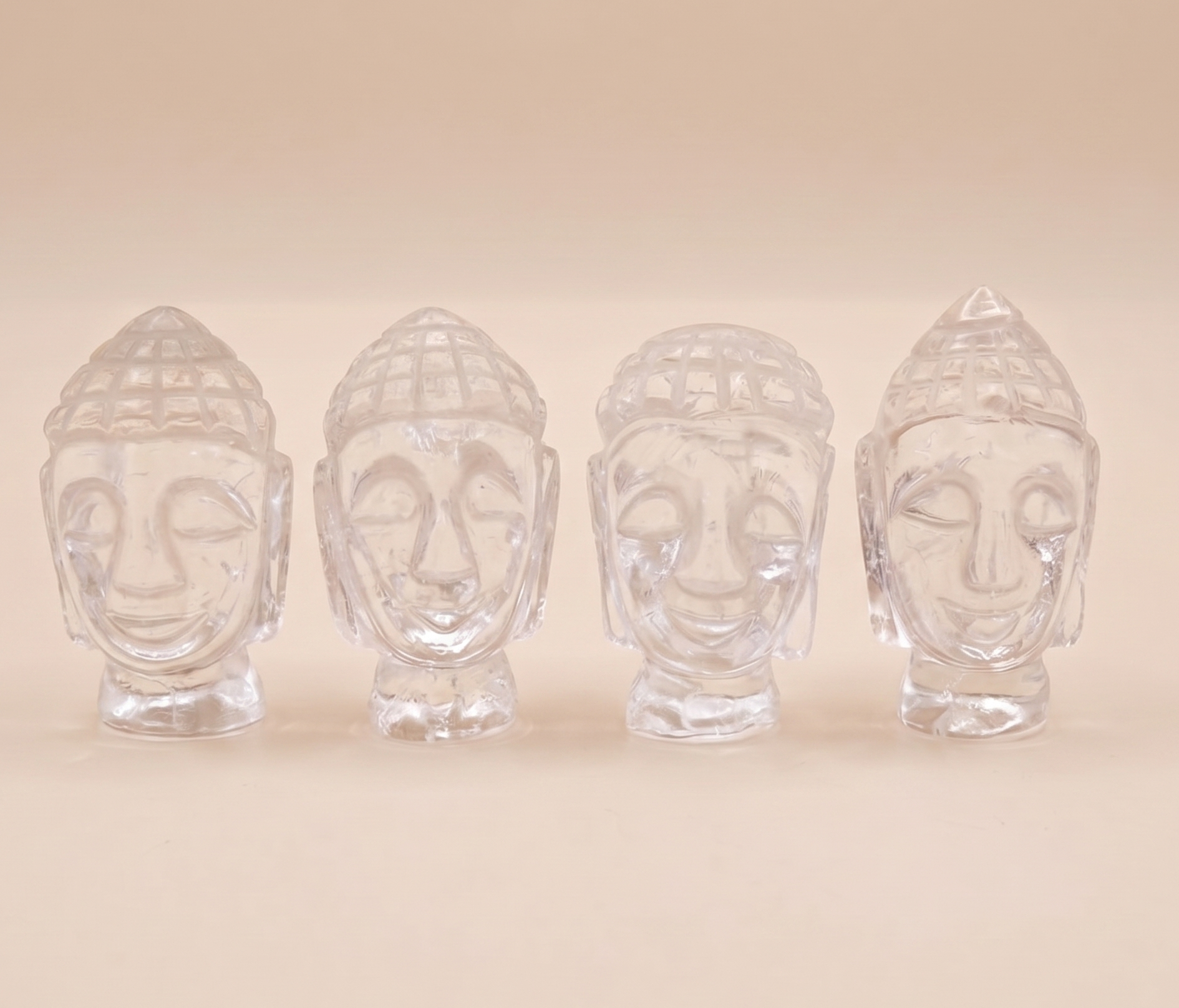 Bergkristall Buddhakopf