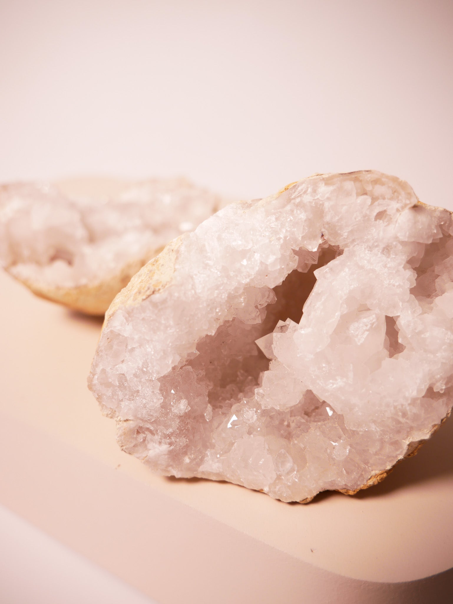 Glücksgeode Bergkristall groß