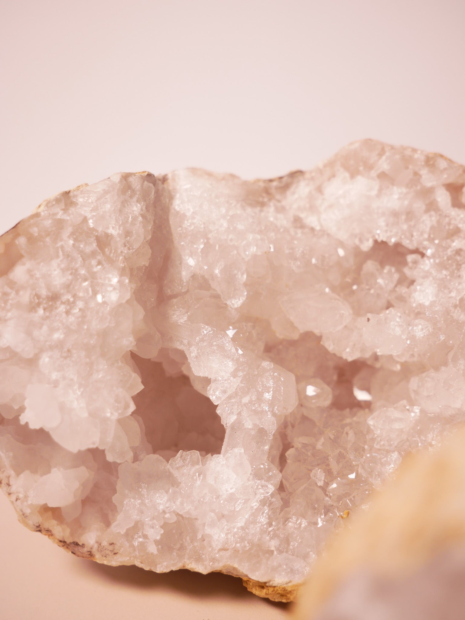 Glücksgeode Bergkristall groß