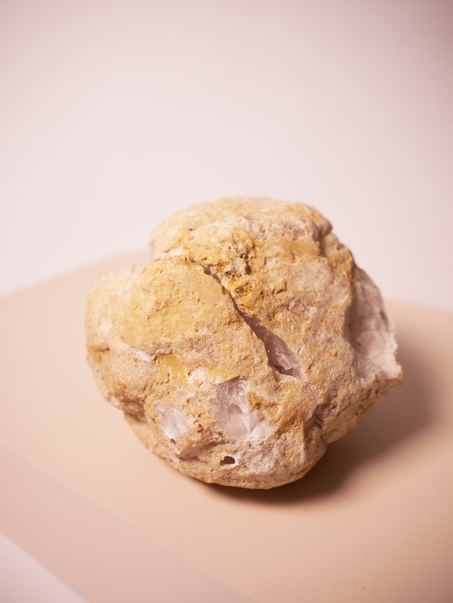 Glücksgeode Bergkristall groß
