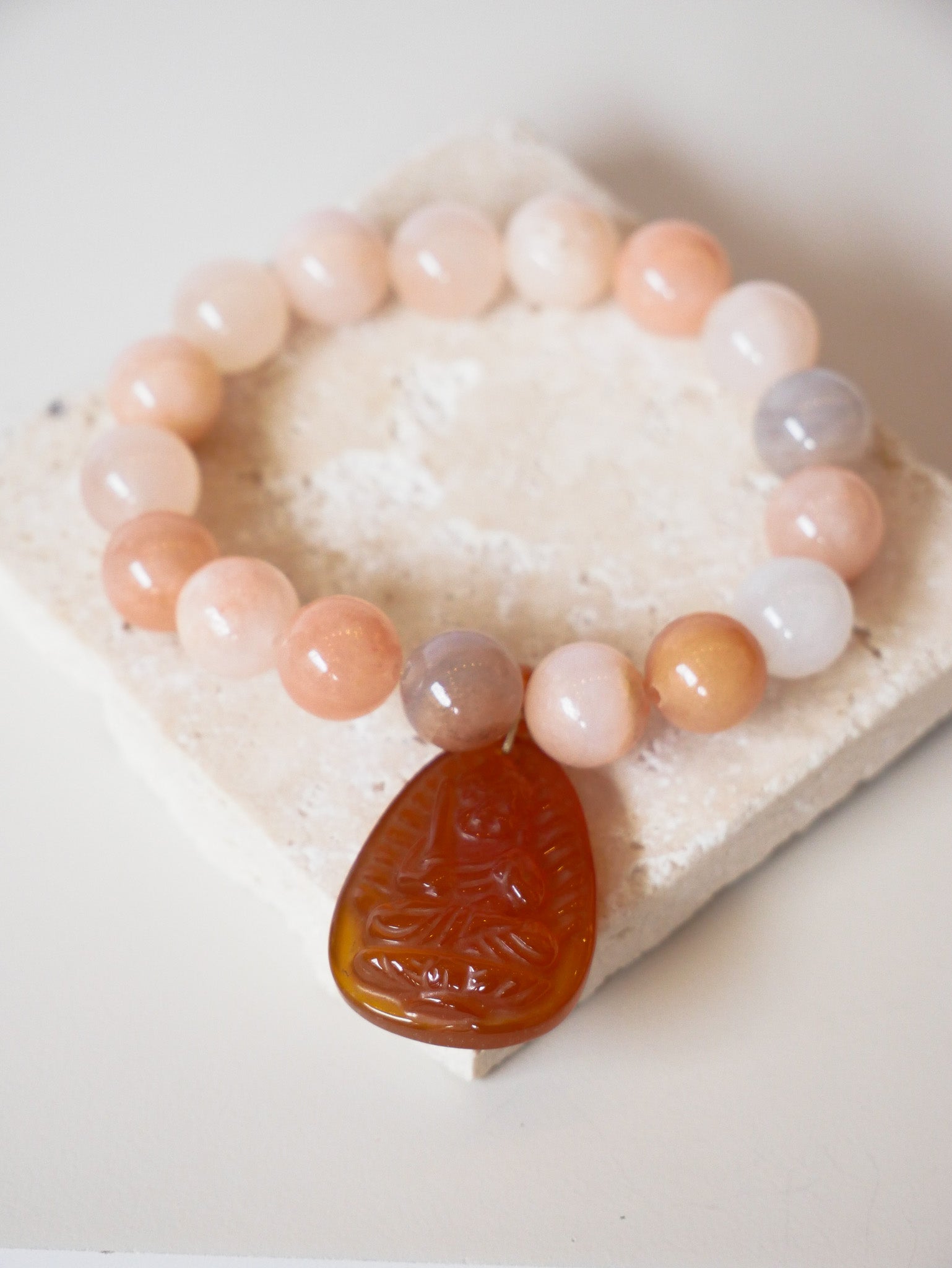 Calcitarmband "Buddha"