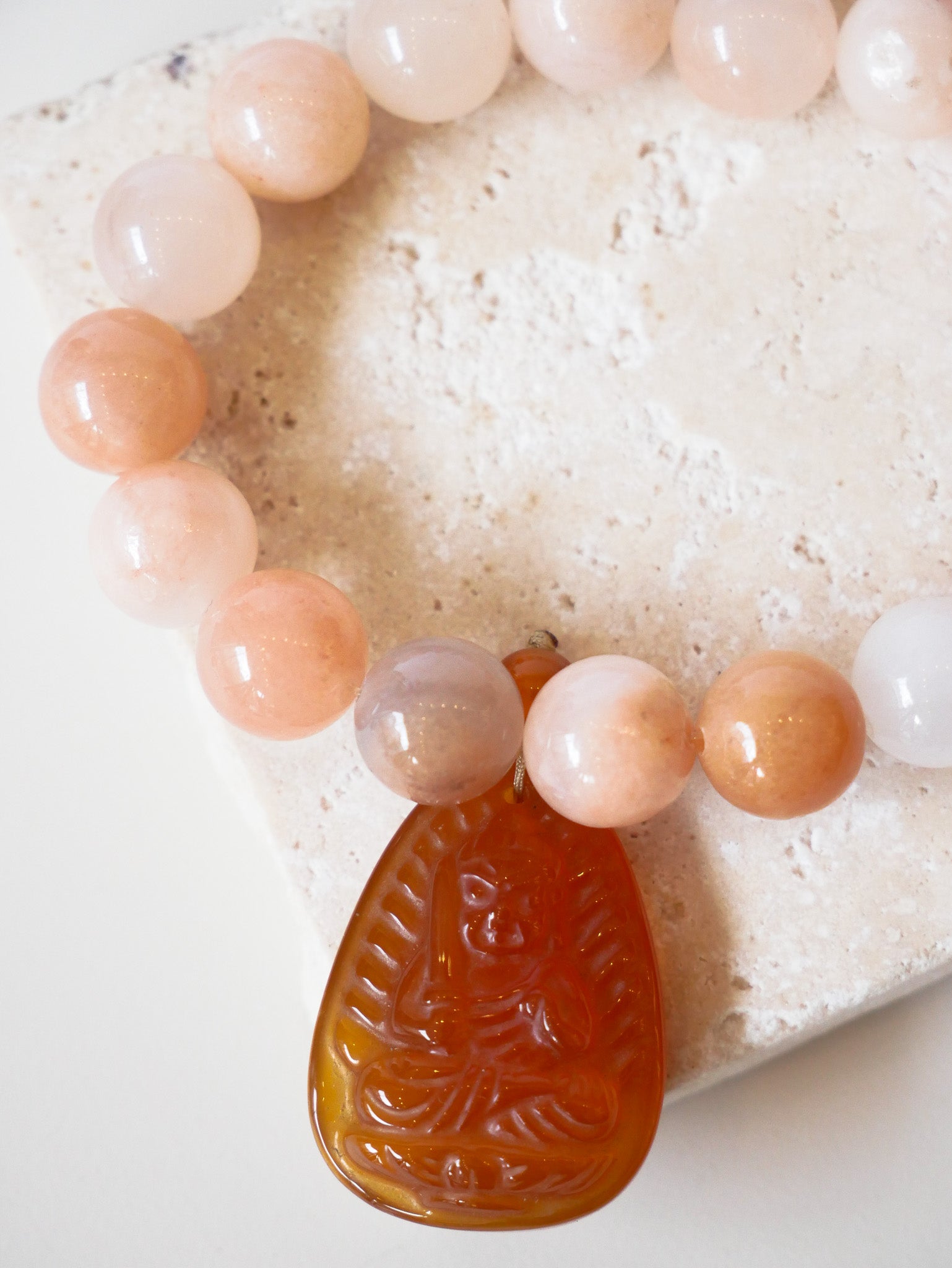 Calcitarmband "Buddha"
