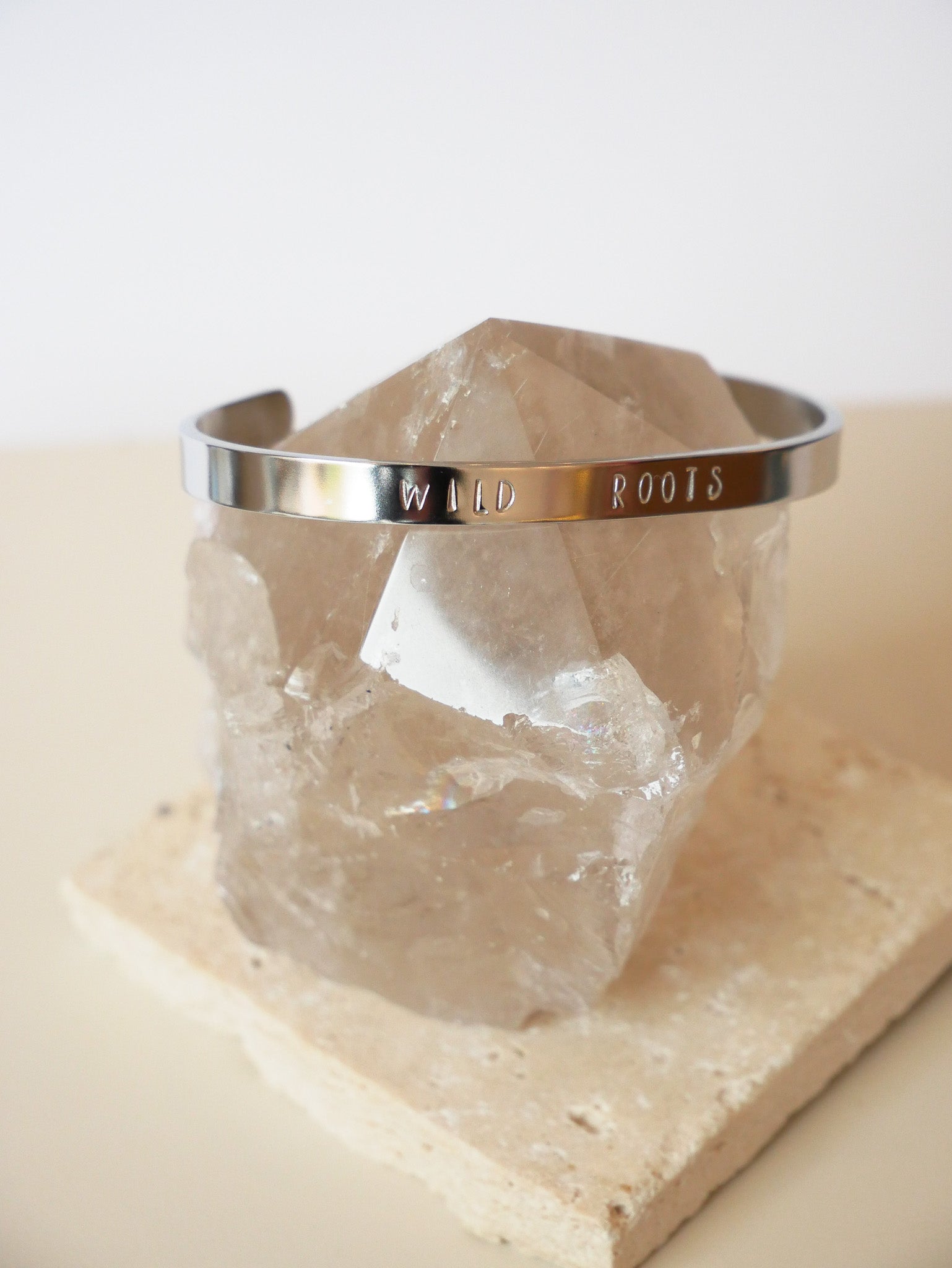 Mantra Armreif "WILD ROOTS" silber