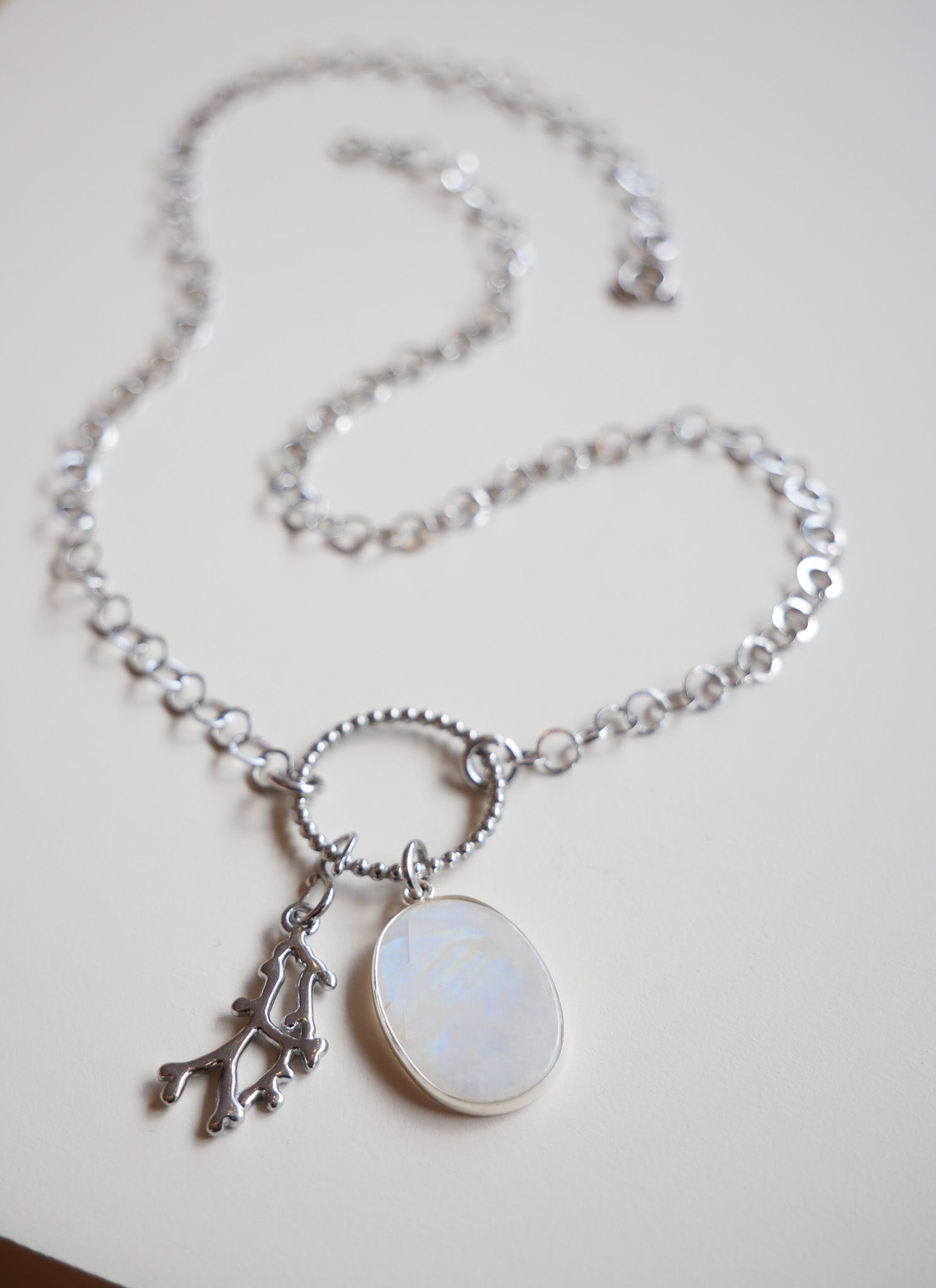 Zarte Kette Mondstein