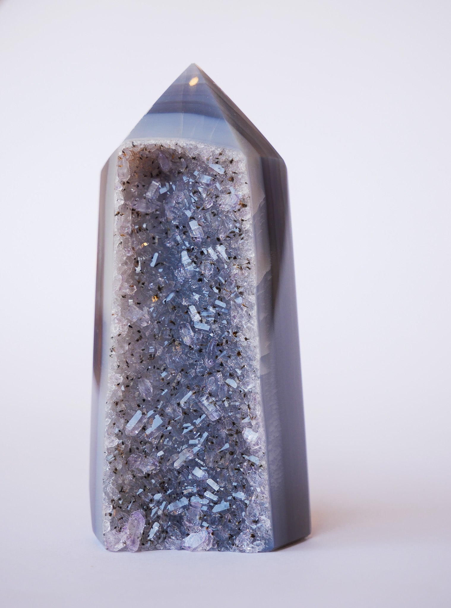 Druzy Achat Tower
