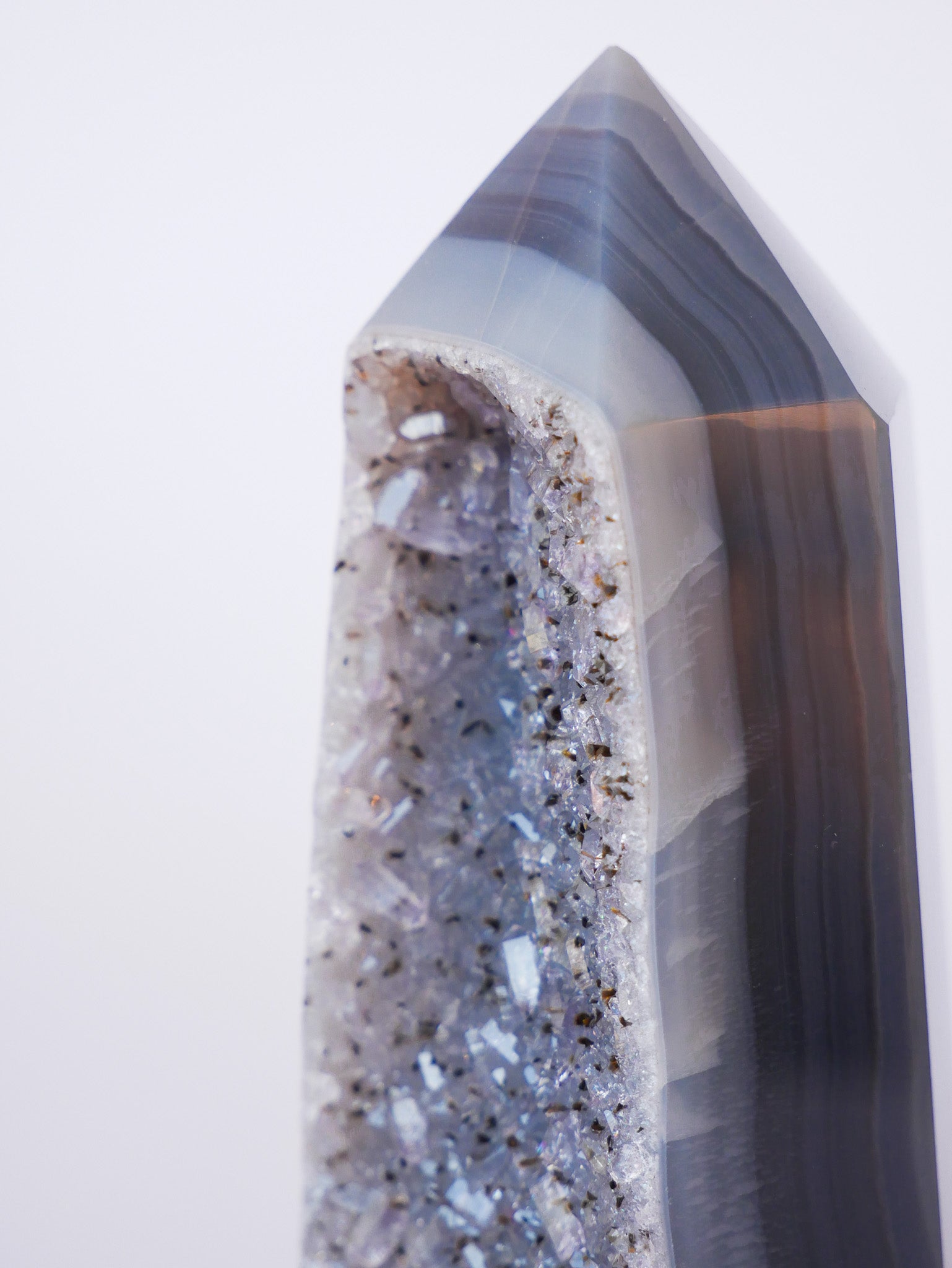 Druzy Achat Tower