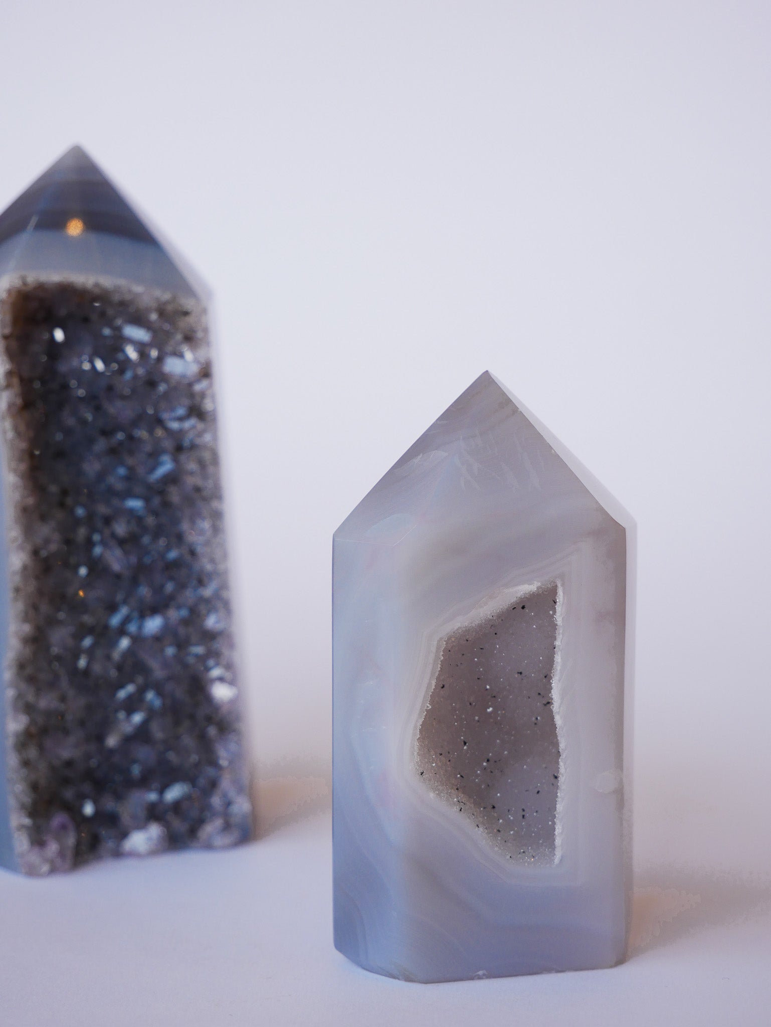 Druzy Achat Tower