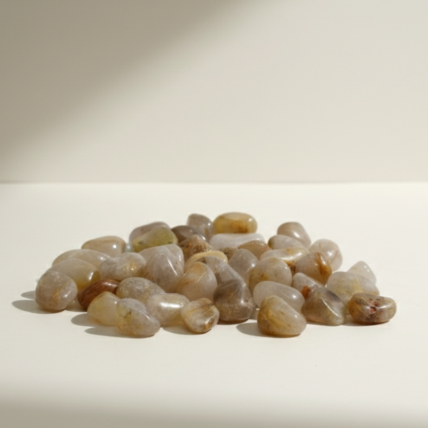 Rutilquarz Trommelstein