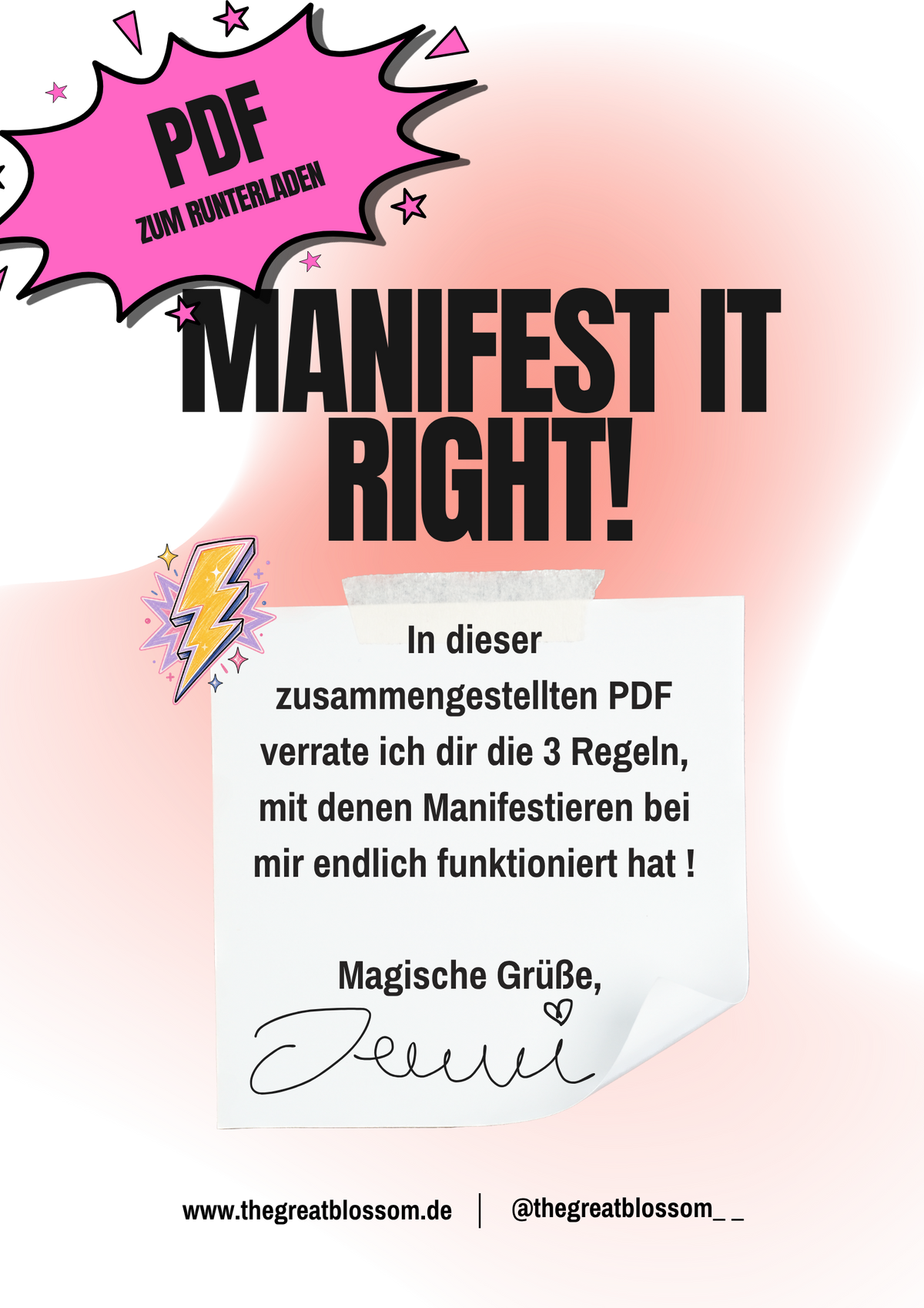 Manifest It Right! Meine 3 Regeln um endlich in's fühlen zu kommen.