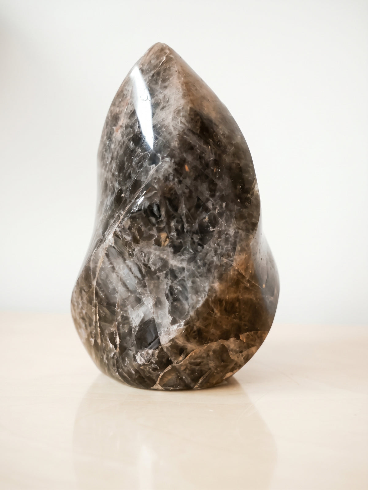 Schwarzer Mondstein Flame – Unikat